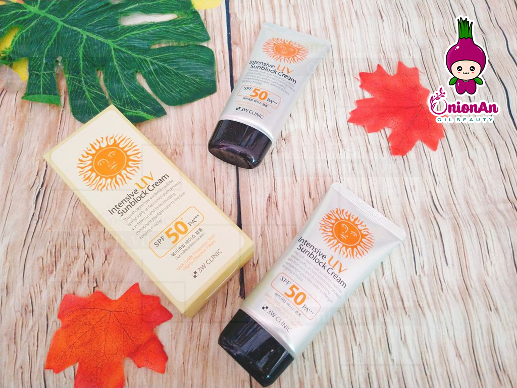 Kem Chống Nắng 3W Clinic Intensive Uv Sunblock Cream Spf 50 Pa+++